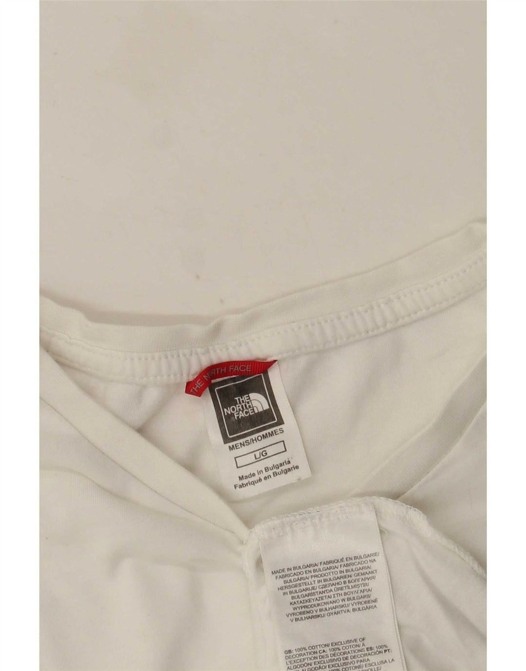 The North Face Herren T-Shirt Top Large Weiß Baumwolle
