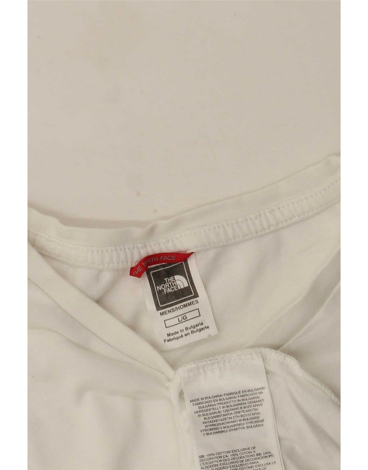 The North Face Herren T-Shirt Top Large Weiß Baumwolle