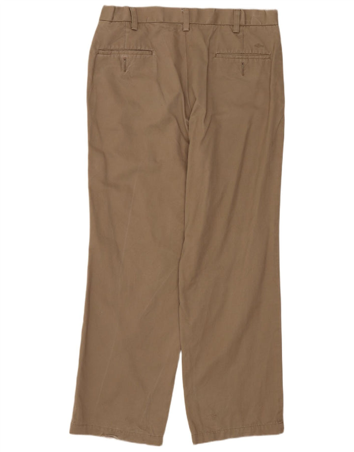 DOCKERS Herren-Chinohose mit gerader klassischer Passform, W33 L30, beige Baumwolle