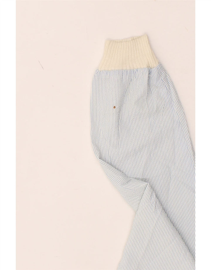 VINTAGE Womens Varsity Jacket UK 16 Large Blue Pinstripe Vintage Vintage and Second-Hand Vintage from Messina Hembry 