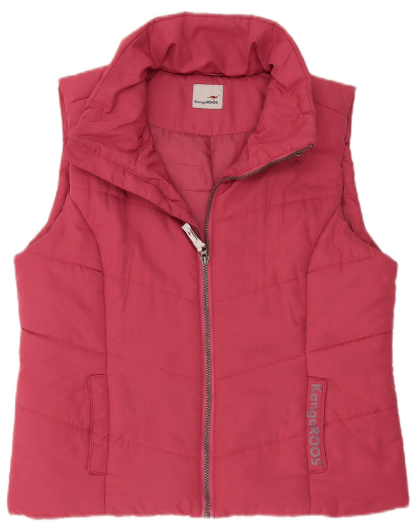Kangaroos Damen Wattierte Weste UK 16 Large Pink Polyester