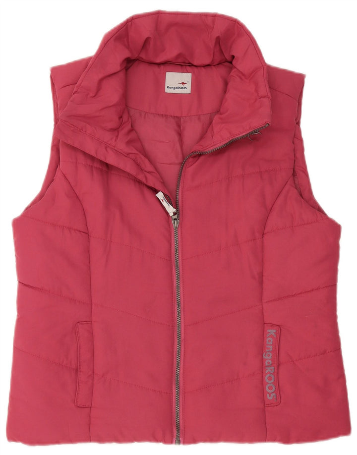 Kangaroos Damen Wattierte Weste UK 16 Large Pink Polyester