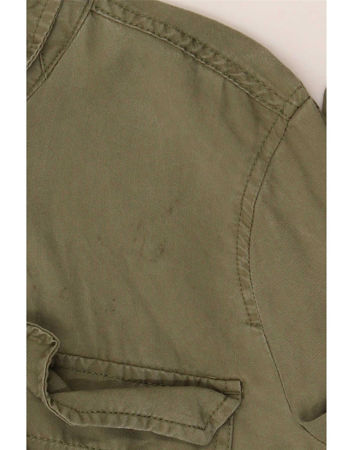 Gap Damen Utility-Hemd UK 14 Medium Khaki Tencel