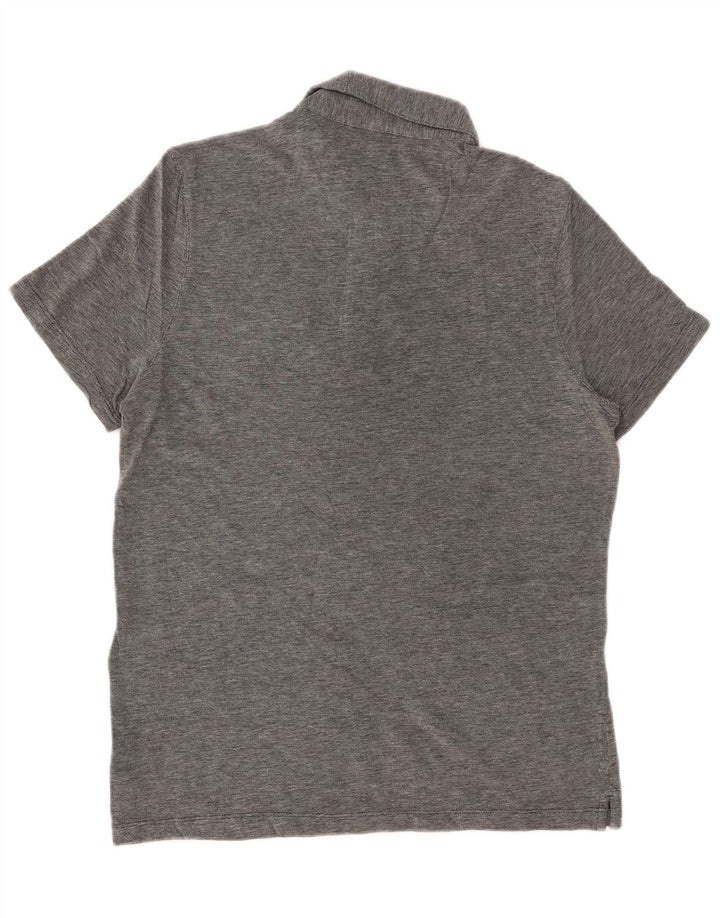 MICHAEL KORS Herren-Poloshirt aus mittelgrau gesprenkelter Baumwolle