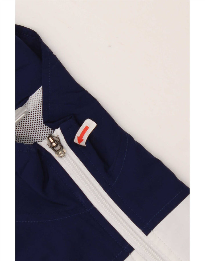 Adidas Herren-Trainingsanzug, Top-Jacke, Größe 40/42, Mittel, Marineblau, Farbblock