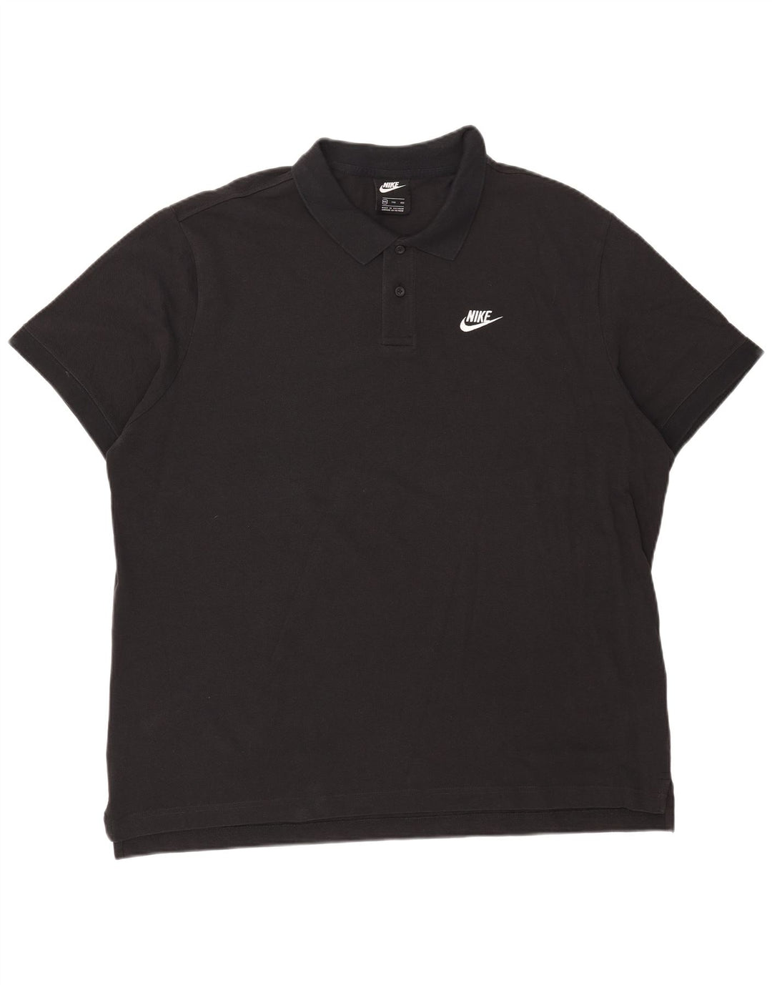 Nike Herren Poloshirt 2XL Schwarz Baumwolle