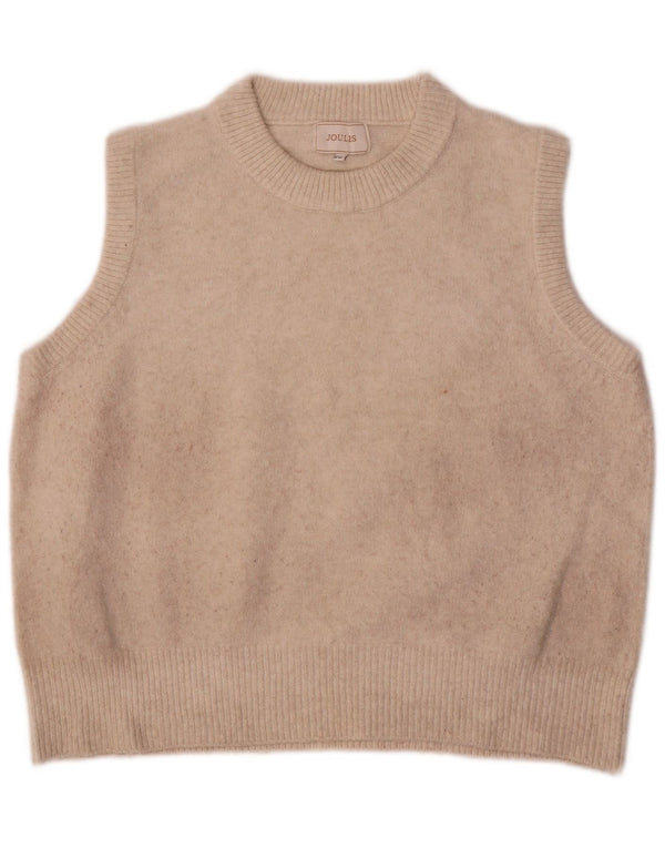 Joules Damen Weste Tank Top UK 16 Large Beige Polyester