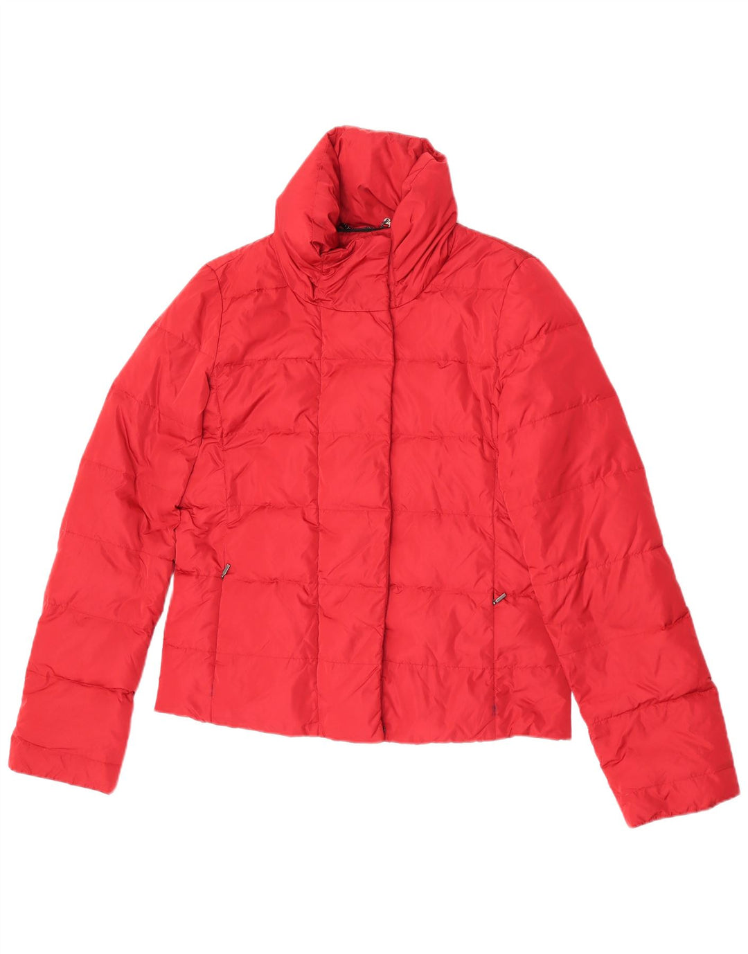 Max Mara Womens Weekend Übergroße wattierte Jacke UK 10 Small Rotes Nylon