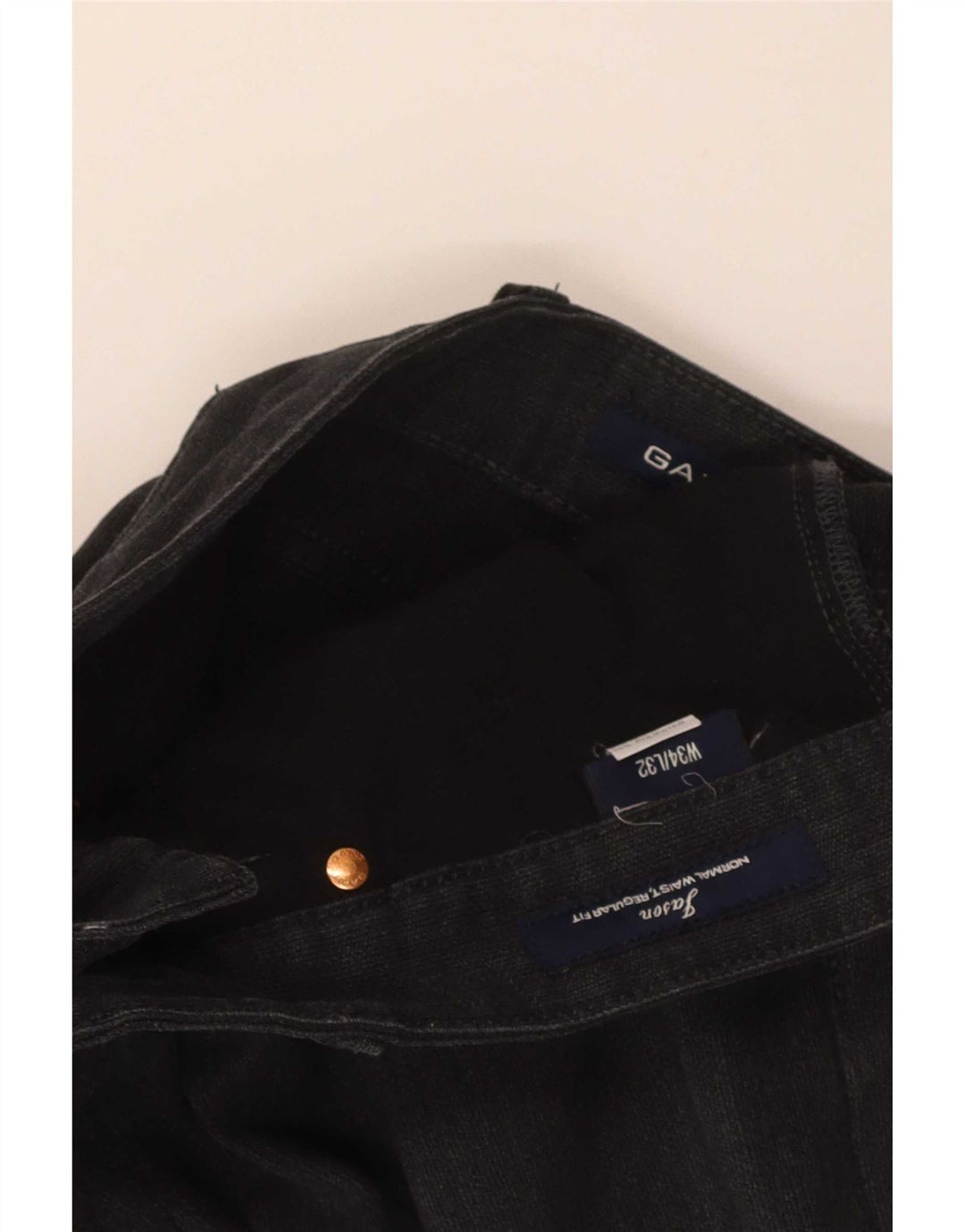 Gap Damen Jason Regular Fit Straight Jeans W34 L32 Graue Baumwolle