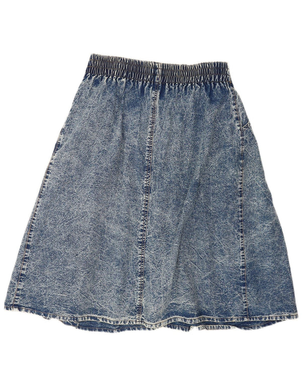 Vintage Damen Jeansrock W32 Groß Blau