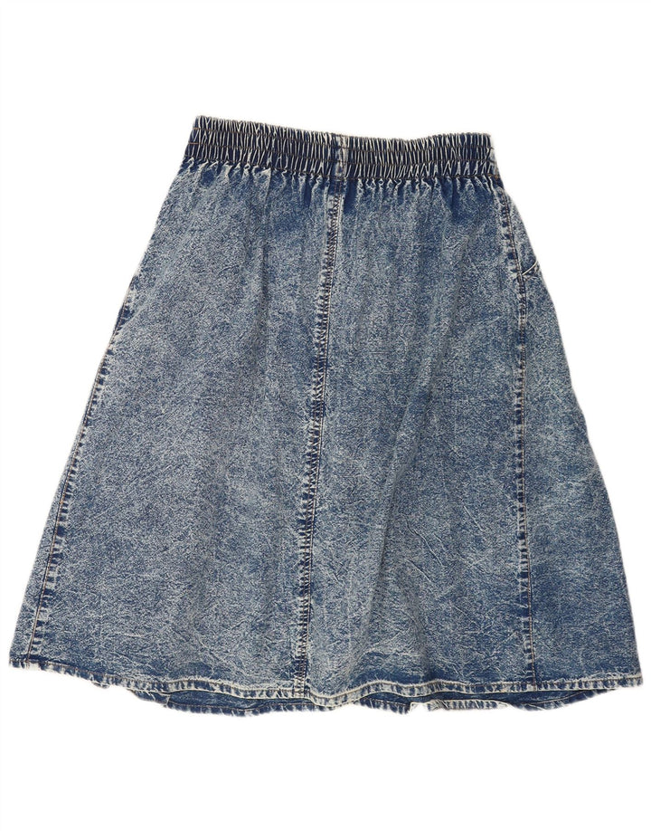 Vintage Damen Jeansrock W32 Groß Blau