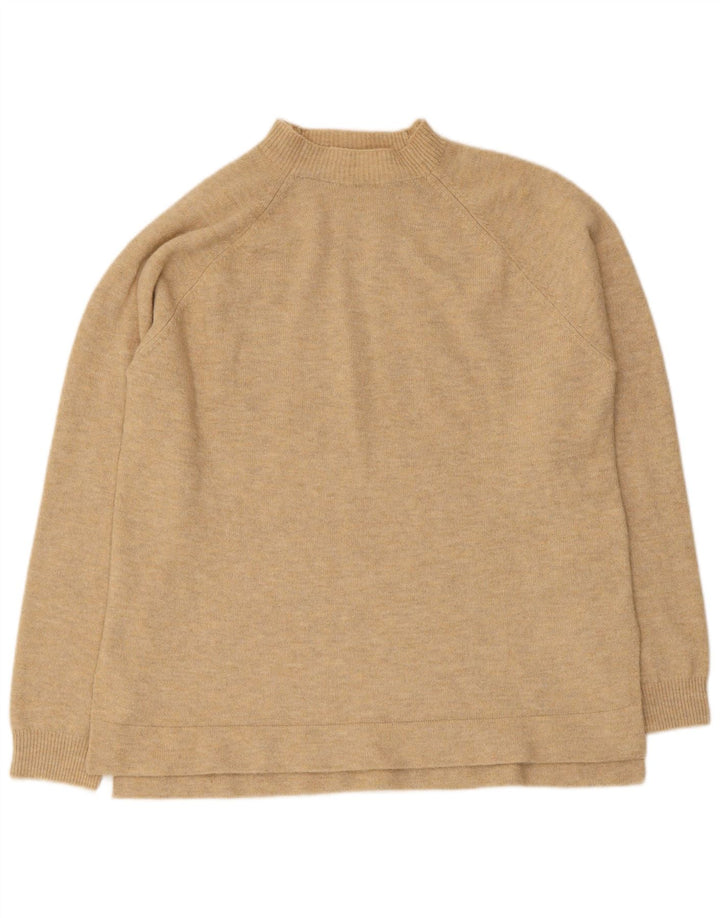 Indi & Cold Rollkragenpullover für Damen, UK 14, mittelbeigefarbenes Polyester