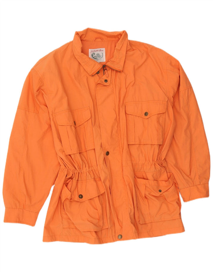 St. John's Bay Herren-Utility-Jacke in Übergröße, UK 44, 2XL, orangefarbenes Polyester