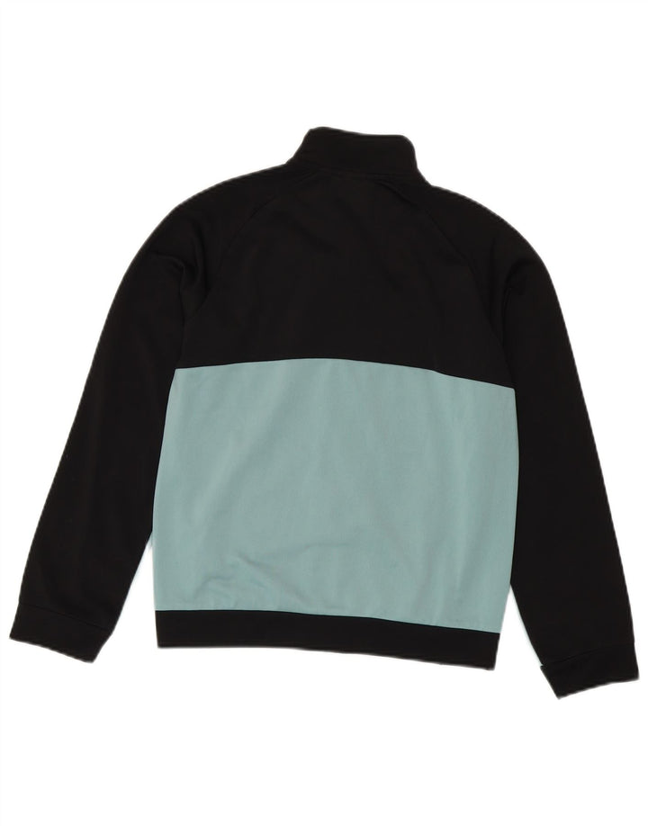 Puma Jungen-Trainingsanzug-Top-Jacke, 11–12 Jahre, Mittelschwarz, Farbblock