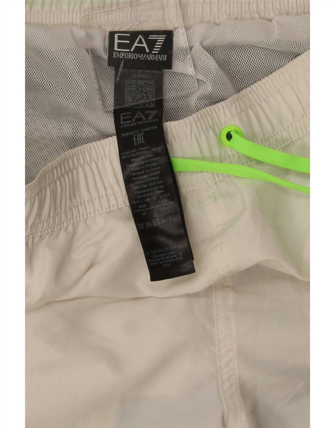 Emporio Armani Herren-Badeshorts, EU 48, mittelgroß, mehrfarbig, Farbblock