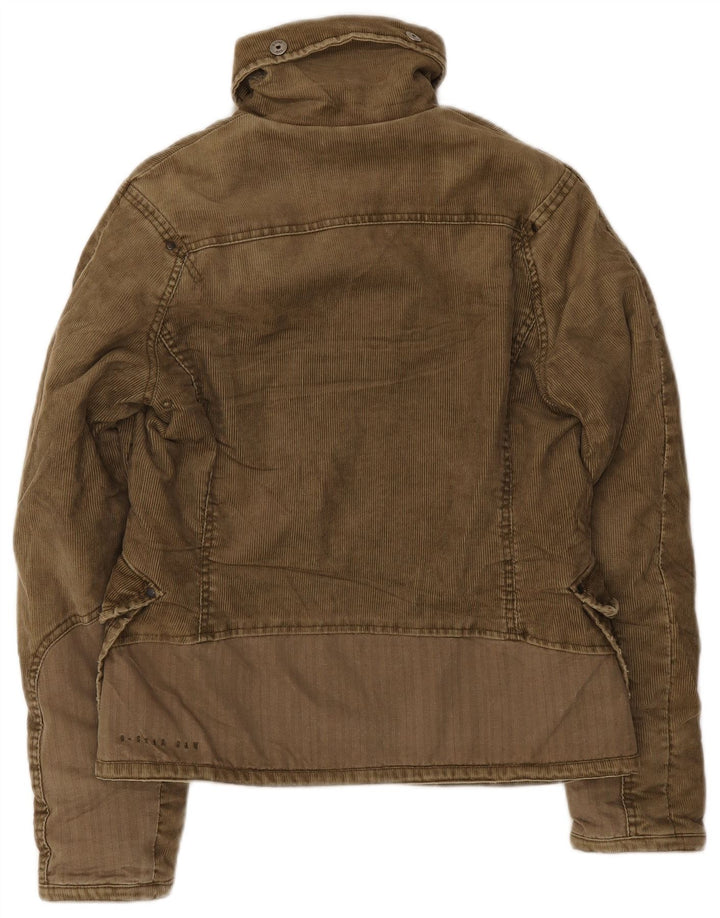 G-Star Herren Cordjacke UK 36 Small Khaki Polyester
