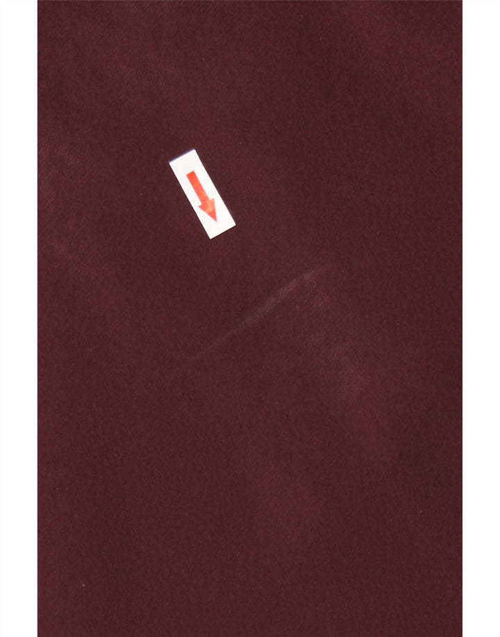 Zara Damen Langarm-Tunika-Oberteil UK 14 Medium Burgund