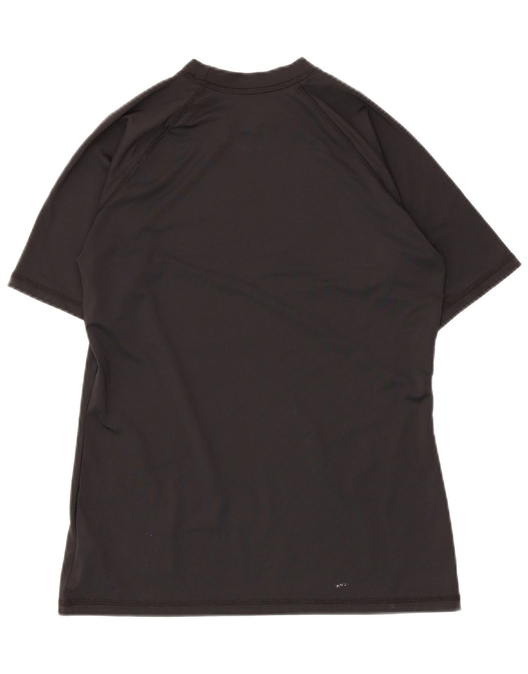 Nike Damen Dri Fit Graphic T-Shirt Top UK 12 Medium Schwarz Polyester