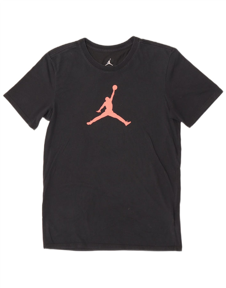 Jordan Herren Dri Fit Graphic T-Shirt Top Small Schwarz Baumwolle