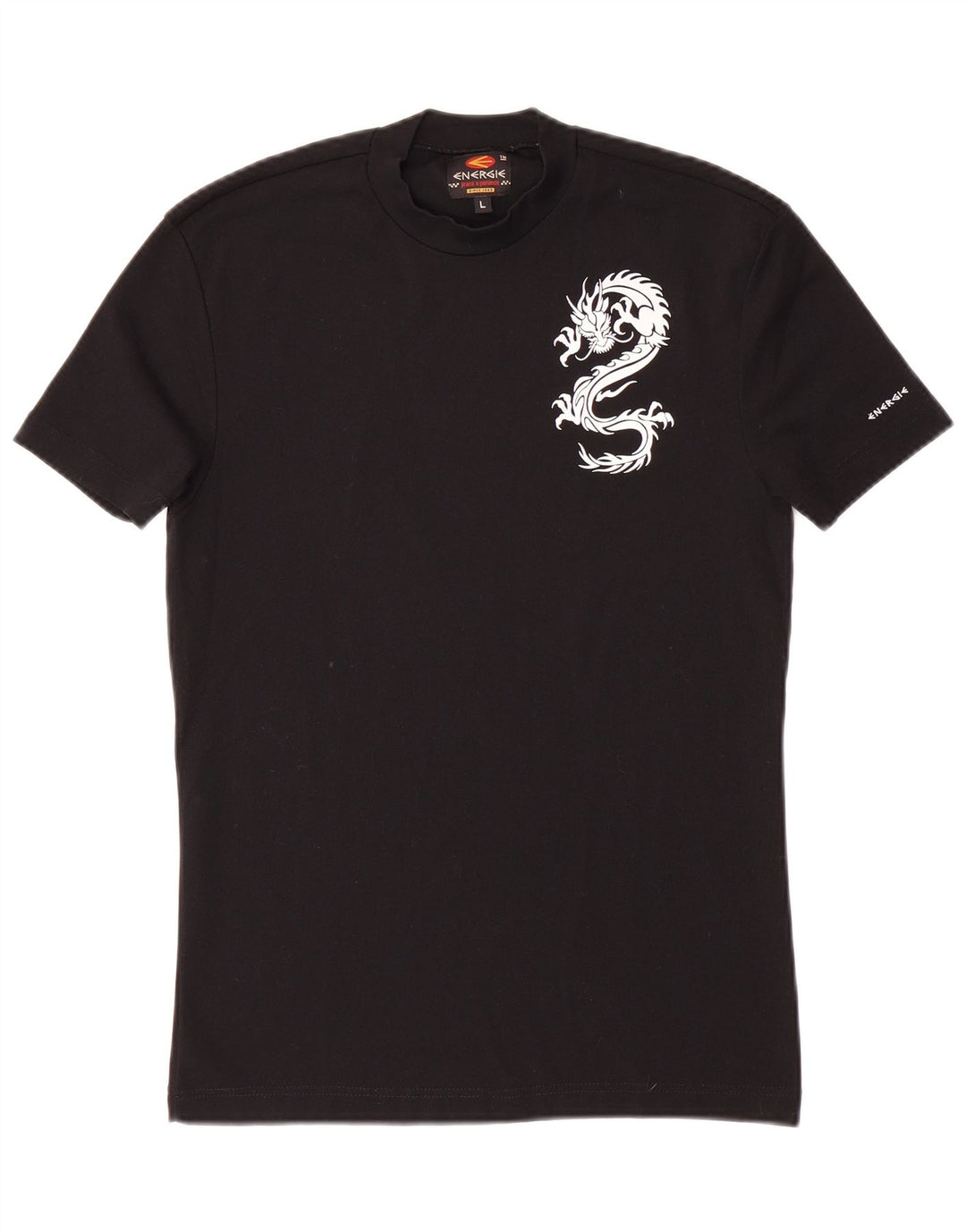 Energie T-Shirt mit Grafik für Jungen, 15–16 Jahre, Größe L, Schwarz