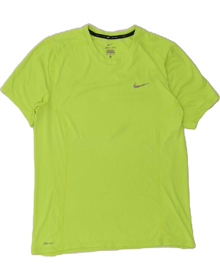 NIKE Mens T-Shirt Top Medium Green Polyester Vintage Nike and Second-Hand Nike from Messina Hembry 