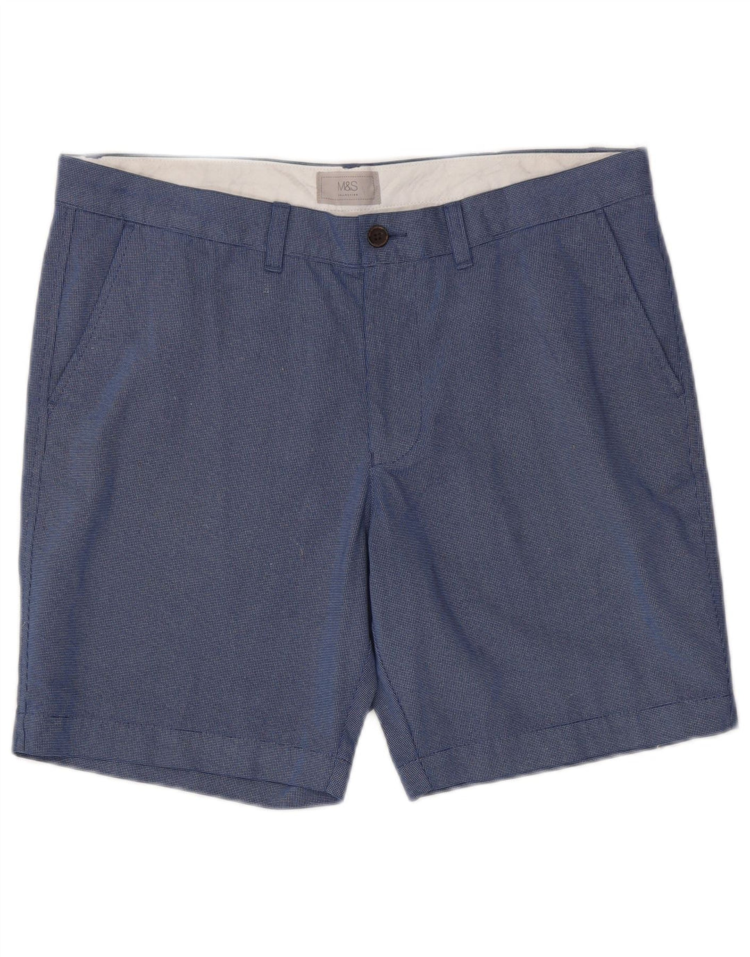 MARKS & SPENCER Herren-Chinoshorts W36, Größe L, Blau, Baumwolle