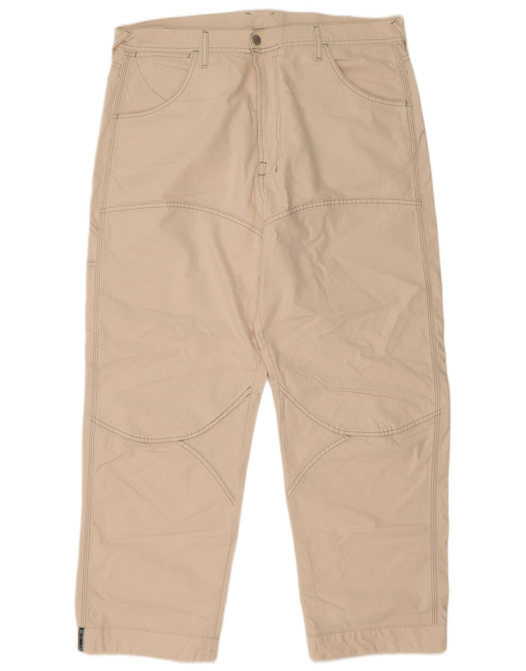 Gerade Herren-Cargohose von Diesel, W38, L31, cremefarbene Baumwolle