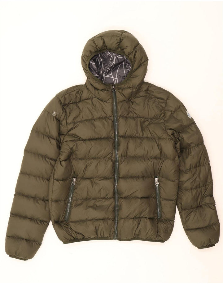 North Sails Herren-Jacke mit Kapuze, gepolstert, UK 40, Größe L, Khaki, Polyamid