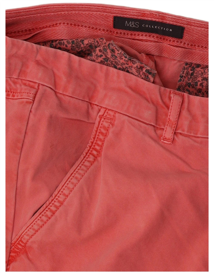 Marks & Spencer Slim Chino-Hose für Damen, W36, L29, Rot
