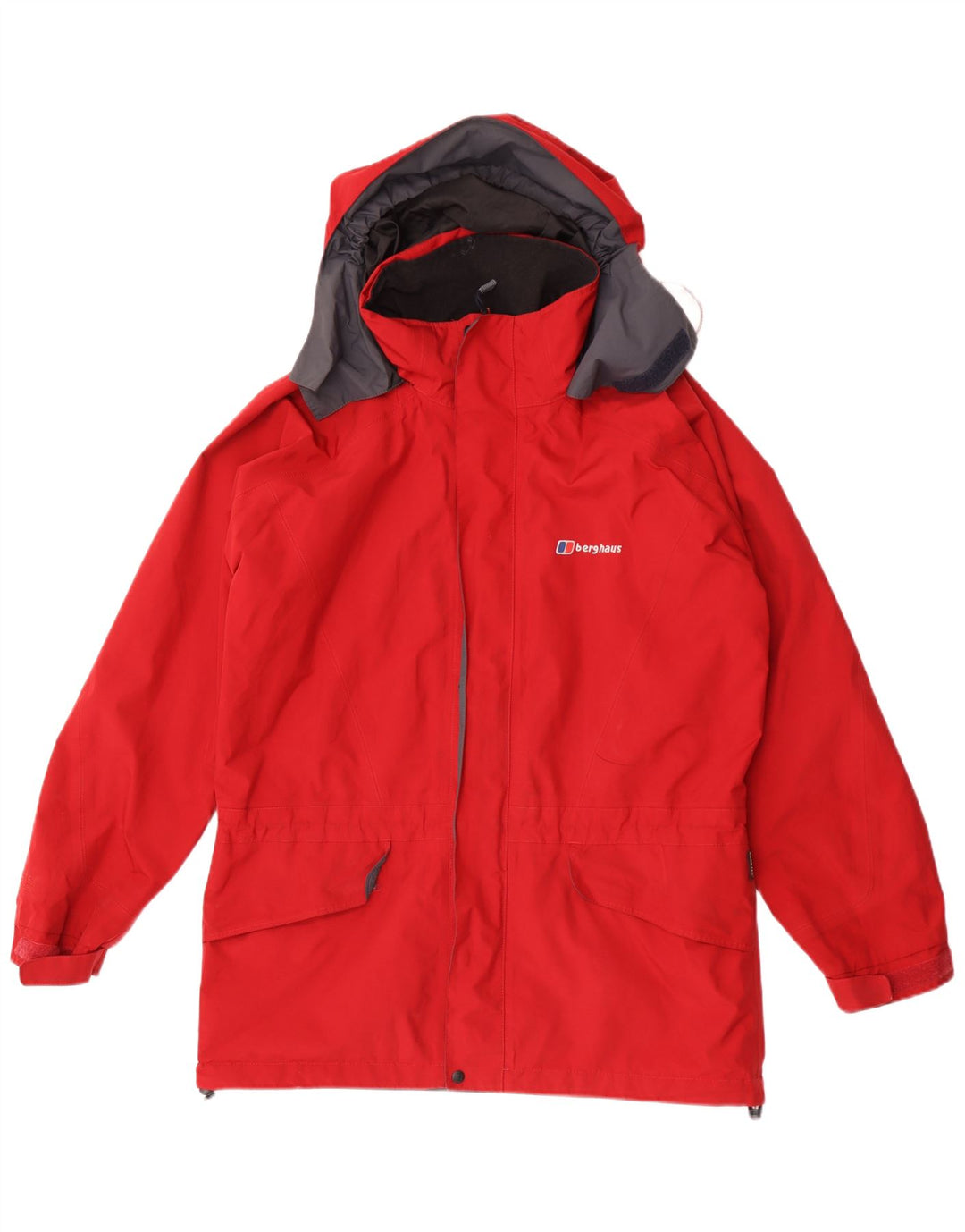 Berghaus Herren-Regenjacke mit Kapuze, UK 38, Mittelrot, Polyester