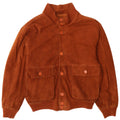 Pelle Moda Herren Wildleder Bomberjacke IT 48 Mittelbraun