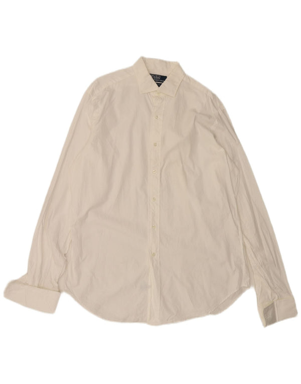 Polo Ralph Lauren Herren-Hemd mit klassischer Passform, XL, weiße Baumwolle
