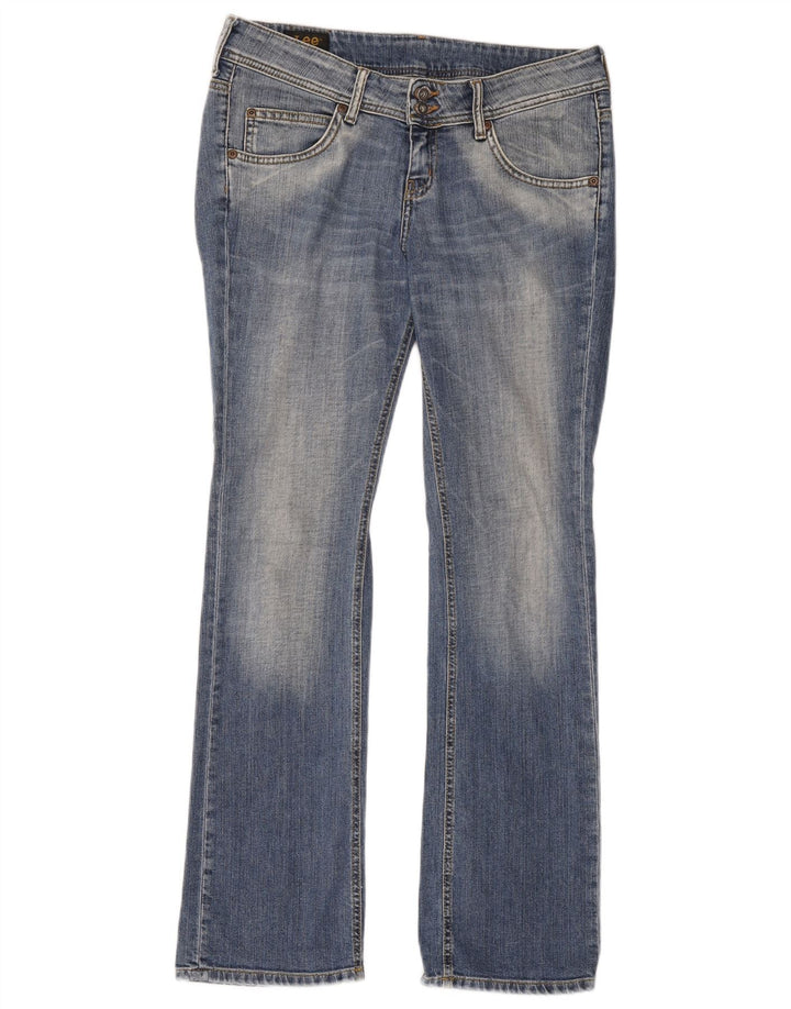 Lee Damen Bootcut-Jeans W31 L31 Blaue Baumwolle