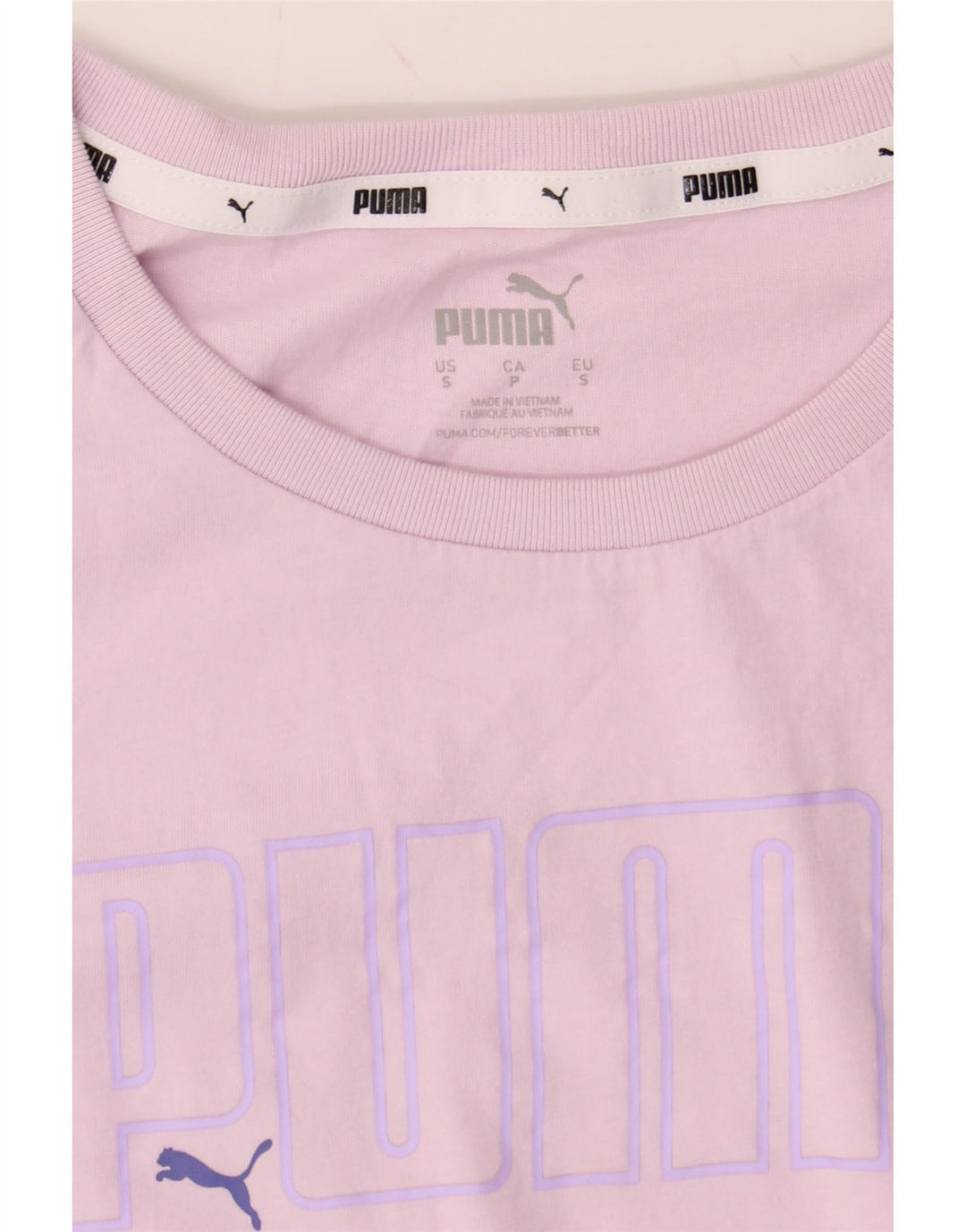 PUMA Mens Graphic T-Shirt Top Small Pink Cotton Vintage Puma and Second-Hand Puma from Messina Hembry 