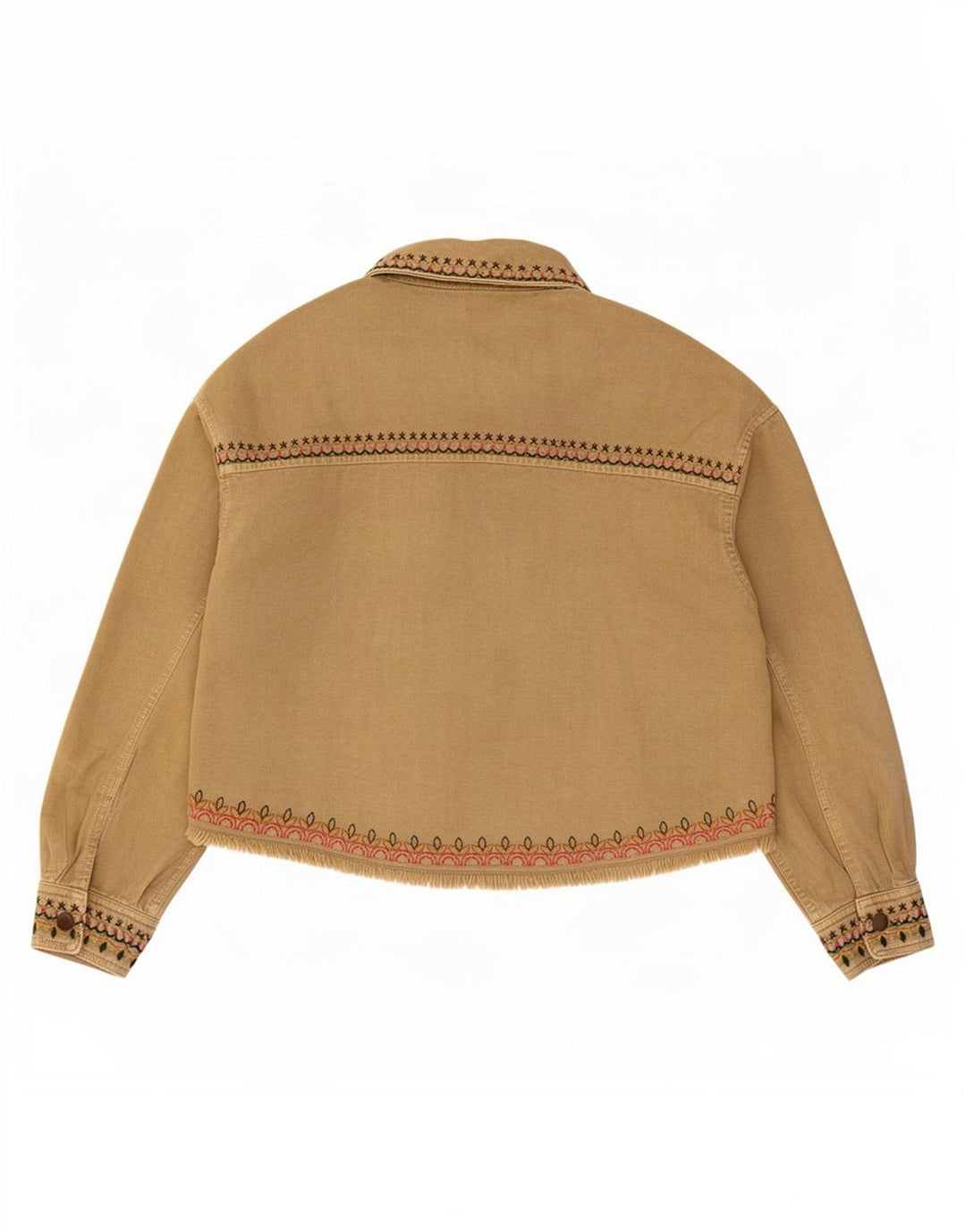 Übergroße Bomberjacke für Damen von Zara, Gr. 10, Größe S, beige, geometrische Baumwolle