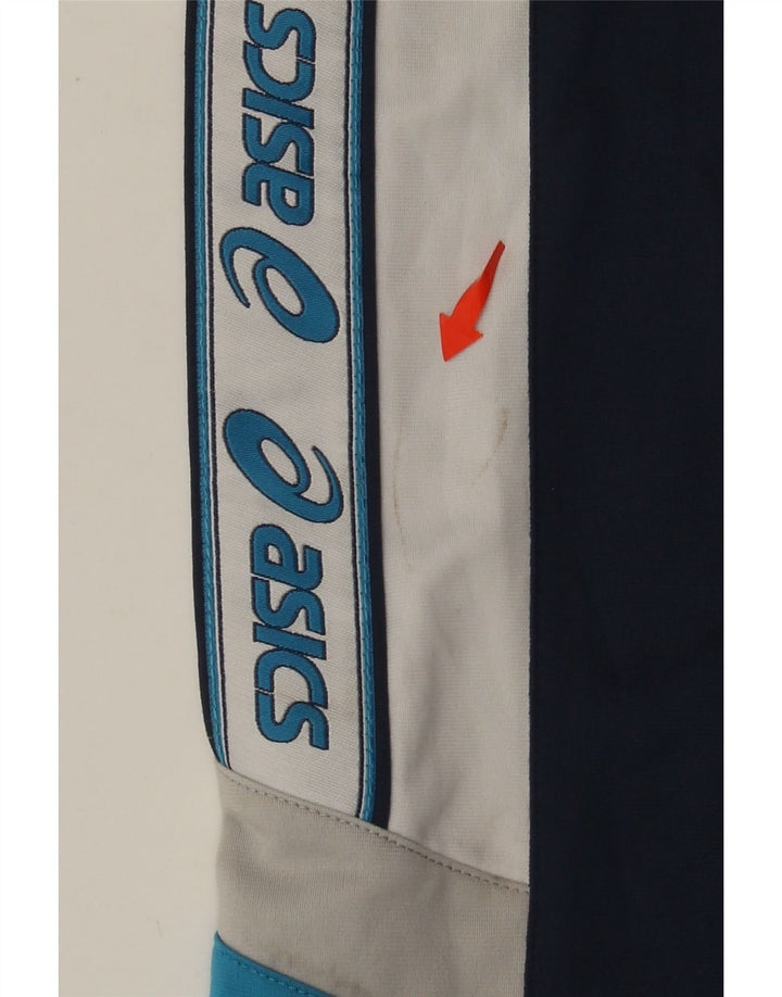 ASICS Herren-Trainingshose mit Grafik, mittelgroß, Marineblau, Farbblock