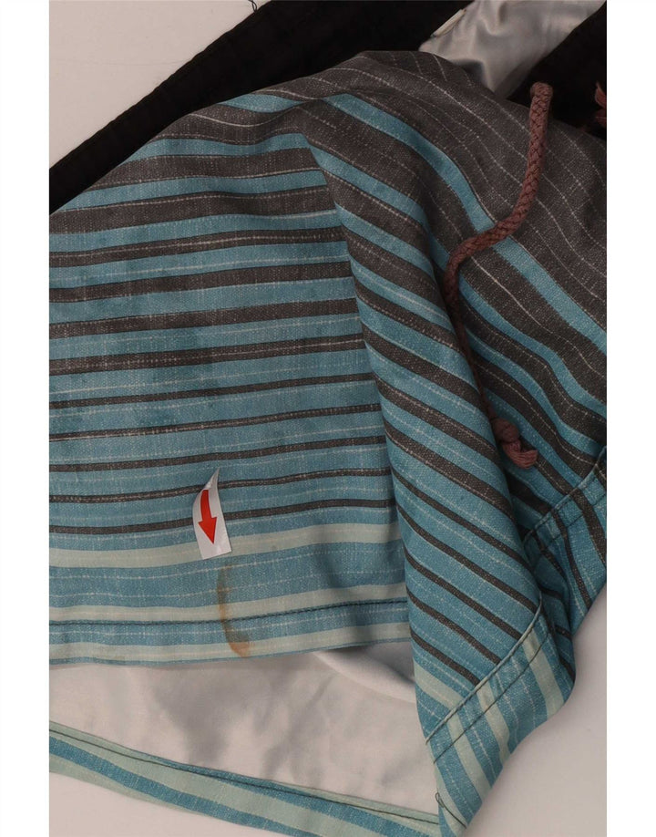 Quiksilver Herren-Badeshorts, Größe S, W29, L7, grau gestreift, Polyester