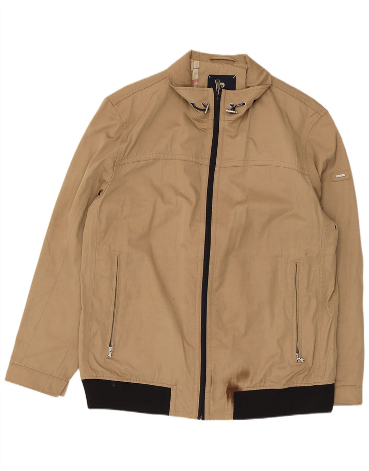 Pierre Cardin Herren Bomberjacke IT 54 2XL Beige Polyester