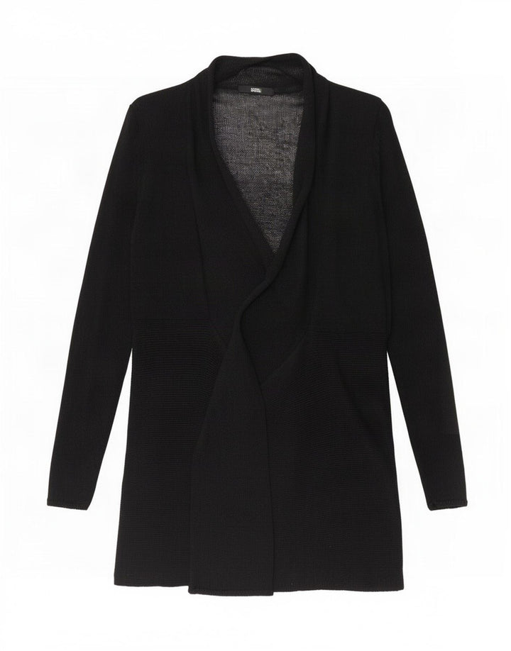 Marks & Spencer Damen Durchsichtiger Cardigan-Pullover UK 14 Medium Schwarz