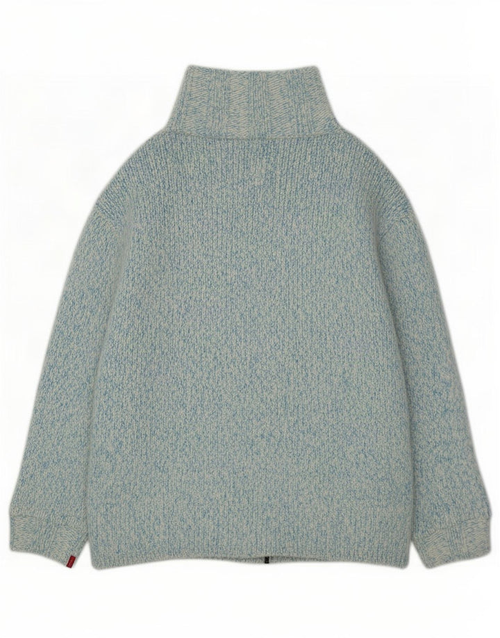 Levi's Damen-Strickjacke, Gr. 14, mittelblau gefleckte Wolle