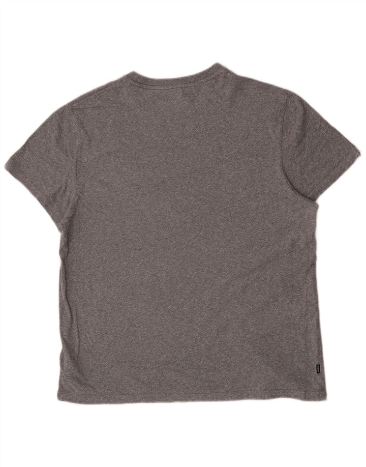 Superdry Damen T-Shirt Top 2XL Grau Baumwolle
