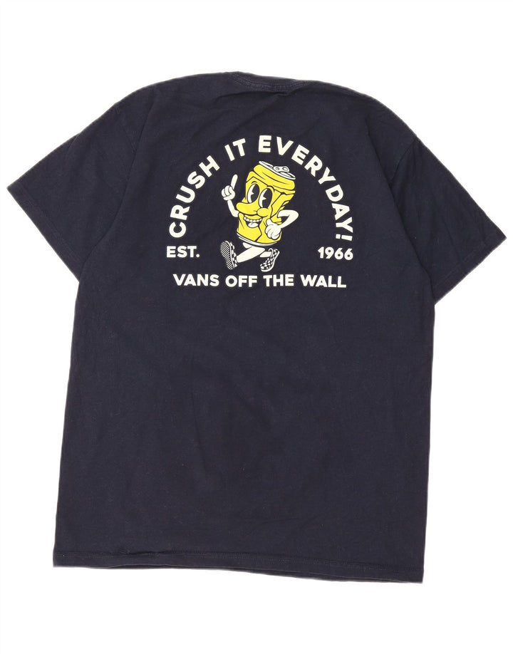 Vans Herren-T-Shirt mit klassischer Passform, mittelmarineblauer Baumwolle