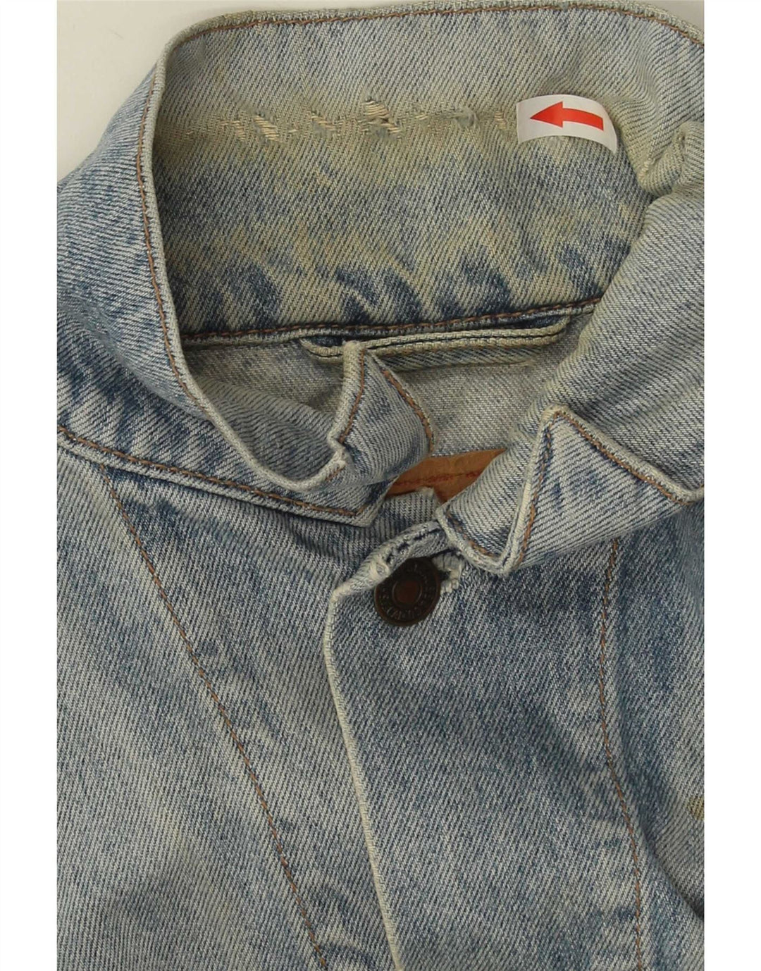 Levi's Herren Jeansjacke UK 38 Mittelblaue Baumwolle