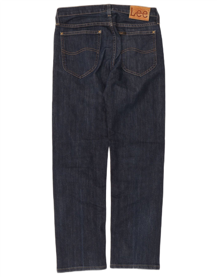 Lee Damen Straight Jeans W30 L28 Marineblau