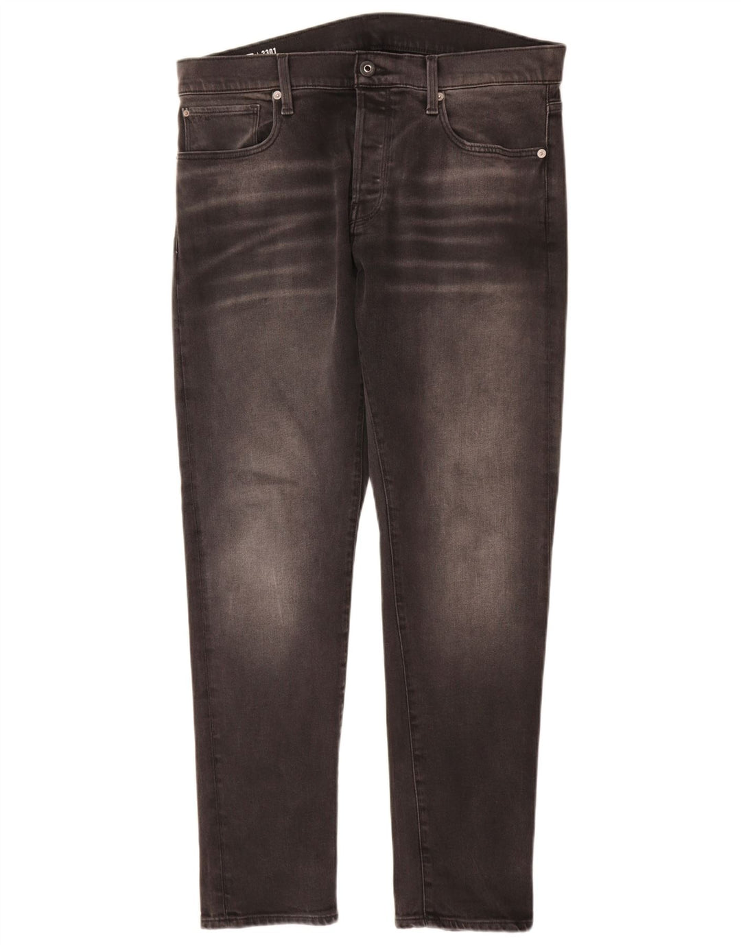 G-Star Herren Slim Jeans W34 L32 Graue Baumwolle
