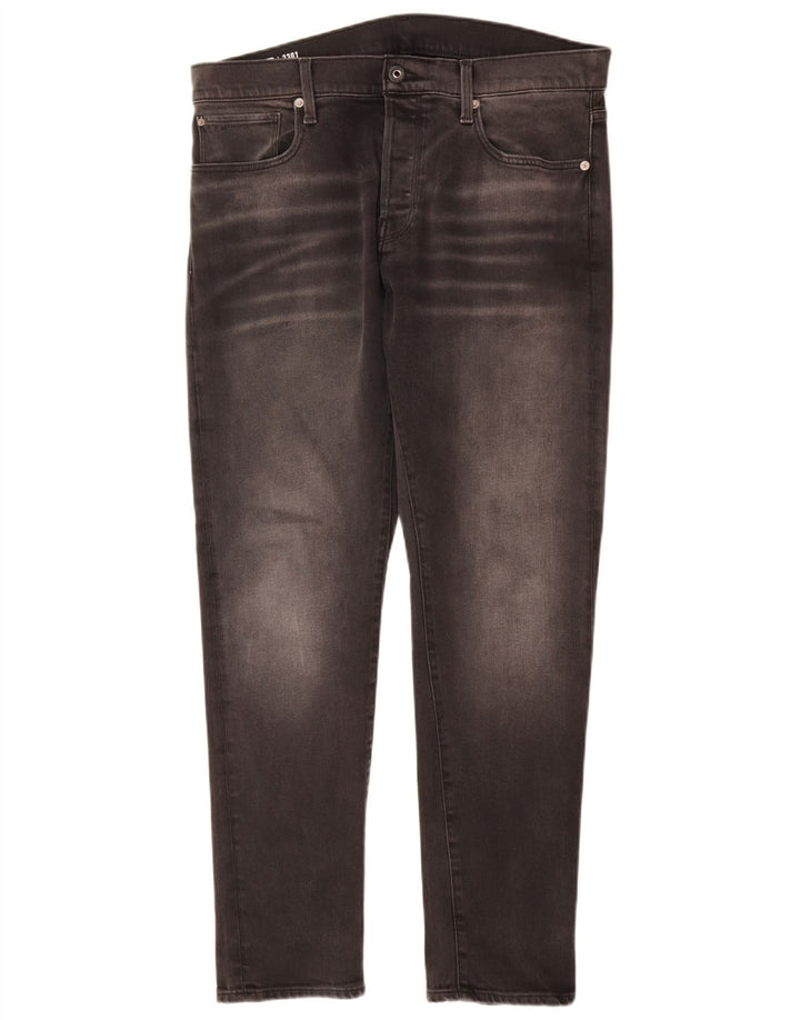 G-Star Herren Slim Jeans W34 L32 Graue Baumwolle