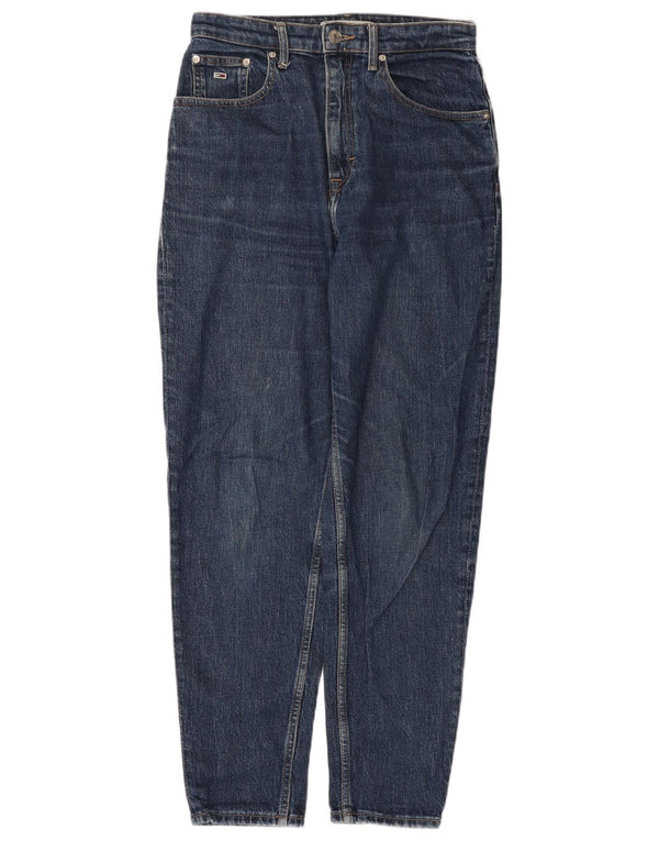 Tommy Hilfiger Damen Mom High Rise Tapered Jeans W27 L27 Marineblau Baumwolle