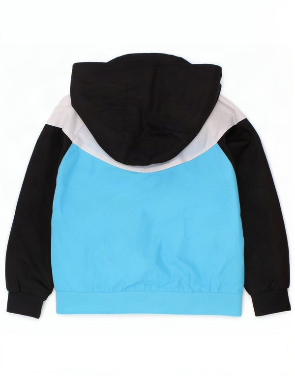 Nike Jungen-Trainingsanzug mit Kapuze, Oberteil, Jacke, 2–3 Jahre, blaues Farbblock-Polyester