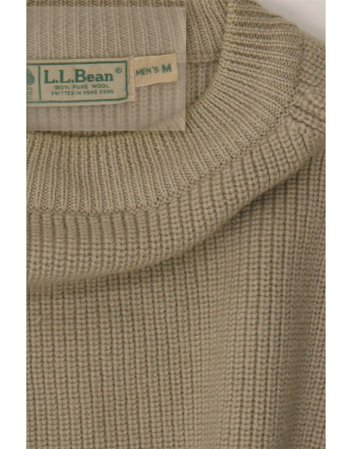 L.L.Bean Herren-Pullover mit Rollkragen, mittlere Khaki-Wolle