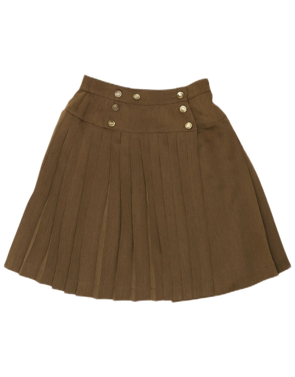 Max Mara Damen Wickelrock mit Falten, W25, XS, Khaki